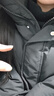 鴨鴨（YAYA）鞠婧祎同款羽絨服女短款2025秋冬新款韓版時(shí)尚加厚保暖顯瘦外套XH 黑色 M （160） 曬單實(shí)拍圖