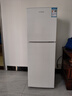 HYUNDAI（韓國現代）小冰箱迷你小型家用冷藏冷凍宿舍出租房辦公室雙開(kāi)門(mén)二門(mén)電冰箱節能省電 118L白【行業(yè)熱賣(mài)+店鋪熱賣(mài)】 曬單實(shí)拍圖