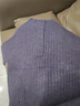 科蒙博卡2025秋冬100%羊絨衫女針織衫加厚打底毛衣 深紫藤色 L 曬單實(shí)拍圖