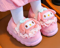 新款秋冬季兒童棉拖鞋男女童室內可愛(ài)卡通女童拖鞋嬰幼兒寶寶棉拖 動(dòng)物頭T-粉色 12 30/31碼內長(cháng)19CM 曬單實(shí)拍圖