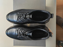 奧康（Aokang）奧康男鞋休閑皮鞋商務(wù)休閑鞋舒適百搭厚底運動(dòng)鞋 黑色加絨39  曬單實(shí)拍圖