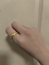 佐卡伊黃金戒指足金999古法素圈戒指情侶對戒婚戒三金情人節禮物 曬單實(shí)拍圖