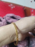 悠萊999足金櫻花碎碎冰黃金手鐲女款爆閃紫荊花金鐲子素圈手環(huán)送女友 4mm櫻花手鐲58圈號約6g 曬單實(shí)拍圖