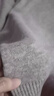 恒源祥圓領(lǐng)秋冬羊毛女套頭打底毛衣純色針織衫 曬單實(shí)拍圖