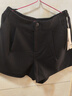 絲柏舍松緊高腰寬松闊腿短褲女2026春裝新款純色垂感休閑褲 曬單實(shí)拍圖