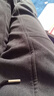 啄木鳥(niǎo)休閑褲男秋冬款時(shí)尚百搭加絨直筒褲男顯瘦寬松褲子秋冬男休閑長(cháng)褲 261灰色加絨 XL 建議120-150斤 曬單實(shí)拍圖