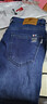 皮爾卡丹（pierre cardin）牛仔褲男秋冬季寬松休閑直筒褲子男士高端彈力長(cháng)褲男裝 磨白藍 34 曬單實(shí)拍圖