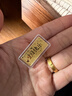中國珠寶黃金生日快樂(lè )金條足金9999金片紀念日送老婆生日送女友禮物可定制 5g【品牌禮盒】 曬單實(shí)拍圖