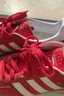 阿迪達斯（adidas）GAZELLE INDOOR J新年款經(jīng)典紅色運動(dòng)鞋德訓鞋T頭鞋 JS3801紅/白 曬單實(shí)拍圖
