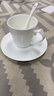 咖啡杯具純白骨質(zhì)瓷中式風(fēng)200毫升咖啡杯具+1杯墊+1咖啡勺（1套） 曬單實(shí)拍圖