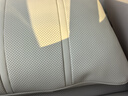 莫蘭迪NAPPA皮汽車(chē)頭枕車(chē)用護頸枕車(chē)內腰靠適用于奔馳寶馬奧迪運動(dòng)座椅 納帕超纖皮腰靠-米白色 曬單實(shí)拍圖