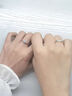 中國黃金（CHINA GOLD）S925銀一見(jiàn)鐘情戒指男女款情侶一對指環(huán)結婚新年節生日禮物送女友 【今/次日達】一見(jiàn)鐘情情侶對戒 曬單實(shí)拍圖