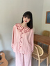 族瑪士純棉睡衣女2026新款A類(lèi)全棉春秋季長(cháng)袖刺繡復古可外穿家居服套裝 S85100#長(cháng)袖長(cháng)褲-漫山櫻 M 【建議80-120斤穿】尺碼偏大 曬單實(shí)拍圖