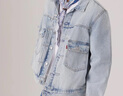 Levi's李維斯男士美式復古寬松工裝風(fēng)水洗百搭時(shí)尚牛仔夾克外套 淺藍色 A7632-0011 S 曬單實(shí)拍圖