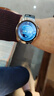 HUAWEI WATCH 5 46mm 基礎款不銹鋼表殼星河藍素皮復合表帶首創(chuàng  )X-TAP智感窗eSIM通信華為智能手表watch5 曬單實(shí)拍圖