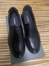 奧康（Aokang）官方春秋季流行商務(wù)休閑皮鞋男士舒適百搭一腳蹬鞋子男黑42碼 曬單實(shí)拍圖