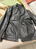 富鋌【頭層牛皮】真皮皮衣男秋季中年男士立領(lǐng)拉鏈防風(fēng)皮夾克外套男 曬單實(shí)拍圖