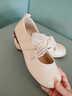 卓詩(shī)尼瑪麗珍女鞋2026春季新款法式甜美風(fēng)軟底蕾絲蝴蝶結百搭淺口單鞋女 米白色 37 曬單實(shí)拍圖