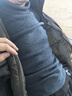 恒源祥加厚重磅100%羊毛衫男士半高領(lǐng)毛衣秋冬保暖抗寒純色百搭針織上衣 曬單實(shí)拍圖