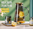 捷安璽冷水壺大容量家用耐高溫高硼硅玻璃涼白開(kāi)水壺單壺1.8L禮物 曬單實(shí)拍圖