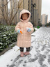 高梵黑金兒童鵝絨服5.0長(cháng)款加厚男女小童精靈帽寶寶保暖羽絨服外套 YT棉花粉 贈鵝絨馬甲【贈品需選尺碼】 120 【充絨量 133g】 曬單實(shí)拍圖