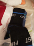 革斤威男童襪子五指春純棉青少年男孩運動(dòng)分趾秋季新款潮ins中筒純棉襪 運動(dòng)字母杠兒童五指 5雙 L碼6-12歲 曬單實(shí)拍圖