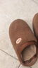 名創(chuàng  )優(yōu)品（MINISO）棉拖鞋男士秋冬季室內防滑保暖厚底踩屎感拖鞋男款 栗子棕 42-43 曬單實(shí)拍圖