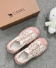 駱駝（CAMEL）極光丑萌鞋女戶(hù)外登山鞋撞色厚底休閑鞋 L26S202026 米/銀/粉 37 曬單實(shí)拍圖