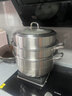 炊大皇炊大皇304不銹鋼三層蒸鍋大容量加高蒸饅頭包子湯鍋蒸籠 【直徑32cm】304不銹鋼三層蒸鍋 32 32cm 曬單實(shí)拍圖