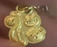 周大福十二生肖馬虎狗三合福牌黃金吊墜(工費120)約2.8g EOF1676 曬單實(shí)拍圖