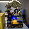 怡飾假山風(fēng)水輪桌面流水擺件循環(huán)水風(fēng)車(chē)招財客廳玄關(guān)辦公室生財收銀臺 日進(jìn)斗金-小號【普通款】 曬單實(shí)拍圖