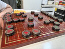 君奧中國象棋實(shí)木50號黑檀木棋盤(pán)送岳父大號折疊便攜象棋套裝送象棋書(shū) 曬單實(shí)拍圖
