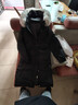 魯雅爾秋冬季中長(cháng)款大毛領(lǐng)羽絨棉服女韓版加厚連帽棉衣藝考學(xué)生棉襖外套 黑色 M 曬單實(shí)拍圖