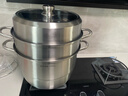 蘇泊爾（SUPOR）蒸鍋304不銹鋼三層大容量饅頭包子家用蒸魚(yú)蒸煮燃氣灶電磁爐通用 高拱蓋大容量【90%人選擇】 32cm 曬單實(shí)拍圖