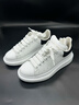 亞歷山大麥昆（Alexander McQueen）厚底運動(dòng)鞋男牛皮小白鞋禮物WIEEN白色黑尾 41（建議拍偏小半碼） 曬單實(shí)拍圖