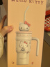 三麗鷗（SANRIO）凱蒂貓HelloKitty公仔冰霸保溫杯316不銹鋼帶吸管女新年禮物700ml 曬單實(shí)拍圖