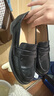 達芙妮英倫風(fēng)黑色加絨小皮鞋女秋冬2025新款粗中跟樂(lè )福鞋通勤軟底單鞋 曬單實(shí)拍圖