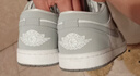 耐克NIKE男女AJ1小迪奧 輕奢感JORDAN 1運動(dòng)休閑鞋DC0774-105白灰38 曬單實(shí)拍圖