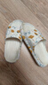 DFBK德國孕婦專(zhuān)用防滑拖鞋室內家居浴室洗澡eva不臭腳靜音家用涼拖鞋 白色花朵兔子【EVA不臭腳】 36-37 曬單實(shí)拍圖