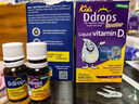 Ddrops滴卓思 維生素d3嬰幼兒童液體促鈣吸收新生兒補鈣敏寶vad3滴劑 【出生-1歲】嬰兒D3滴劑 2.5ml*1瓶 （400IU 90滴） 曬單實(shí)拍圖