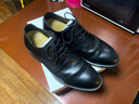 百麗男鞋商務(wù)正裝皮鞋休閑增高軟底真皮鞋A0917 黑色-內增高 41 曬單實(shí)拍圖