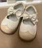 江博士皮鞋秋季禮儀鞋女童米杏色兒童公主鞋2B13A3100AW杏/米22碼 曬單實(shí)拍圖