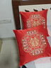 華幔盛庭汽車(chē)座墊抱枕婚房紅色結婚靠背墊喜字靠枕 錦繡良緣50*50cm單個(gè)裝 曬單實(shí)拍圖