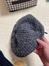 格宛瑪帽子女秋冬季新款貝雷帽大頭圍顯臉小八角帽時(shí)尚畫(huà)家帽日系復古 SNOW字母標貝雷帽【灰色】 均碼 【55-58cm】 曬單實(shí)拍圖