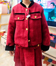 乖妮貓（GUAINIMAO）女童小香風(fēng)套裝深秋冬裝2026款兒童裙子時(shí)髦洋氣小女孩加棉加厚裝 酒紅色套裝 140 碼 曬單實(shí)拍圖