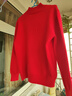 EMZ鄂爾多斯市羊絨衫女秋冬季新款半高領(lǐng)寬松毛衣加厚羊毛長(cháng)袖打底衫 大紅色 半高領(lǐng) XL 120-130斤左右 曬單實(shí)拍圖