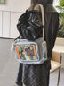 AMOR HOUR痛包補習袋初中生大容量斜挎包送扎板ins風(fēng)學(xué)生透明娃包二次元單肩包百搭手提帆布袋高顏值托特包 曬單實(shí)拍圖