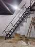 GN碳鋼折疊靠墻閣樓專(zhuān)用樓梯室內戶(hù)外上平臺爬梯loft復式躍層梯子 碳鋼11踏步【約280cm高】 曬單實(shí)拍圖