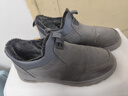 回力（Warrior）官方棉鞋男鞋冬季新款加絨雪地靴男軟底老人鞋子男士休閑鞋灰色42 曬單實(shí)拍圖