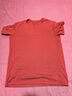 優(yōu)衣庫男裝女裝快干圓領(lǐng)T恤/短袖482300 14 瑪瑙紅色 XL 曬單實(shí)拍圖